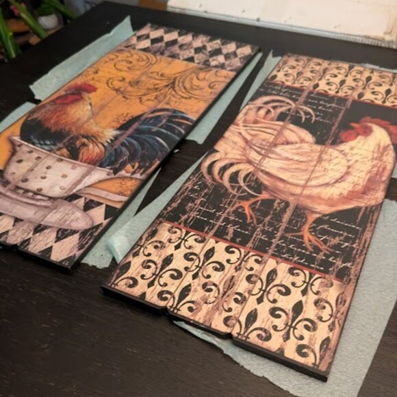 HOME ACCENTS- Country Style Rooster Wall Decor (2) - Picture 4 of 7